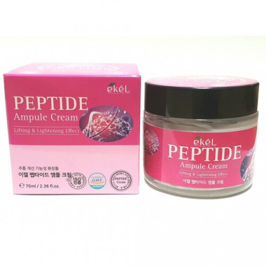 Ekel Крем ампульный для лица с пептидами Peptide ampule cream 70 мл — Makeup market