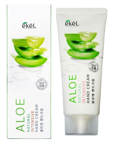 Ekel Aloe Intensive Natural Hand Cream Крем для рук Алоэ 100мл — Makeup market