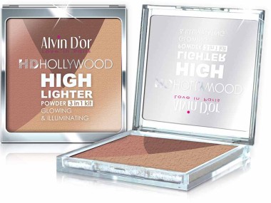 Alvin d'or  Хайлайтер пудровый GLOW Illuminating HD Hollywod — Makeup market
