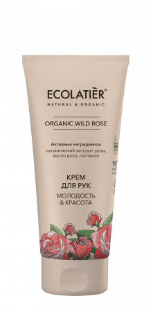 Ecolab Ecolatier Organic Farm GREEN &quot;WILD ROSE&quot; Крем для РУК Молодость+Красота 100мл — Makeup market