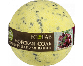 Ecolab Бурлящий шар для ванны &quot;Черная смородина и Клюква&quot; — Makeup market