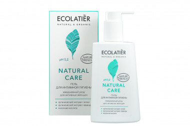Ecolab Ecolatier Inspirat Гель для интимной гигиены Natural Care Ежедневный уход 250 мл с дозатором — Makeup market
