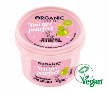 Organic shop Kitchen Крем для лица  Обновляющий You are pearfect  100 мл — Makeup market