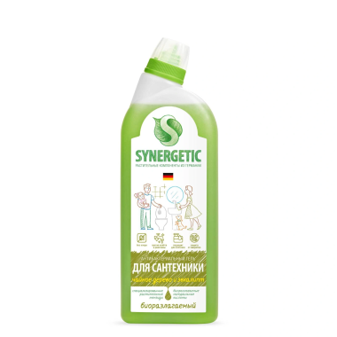Synergetic Средство для мытья сантехники Зеленая сила биоразлагаемое 700 мл — Makeup market