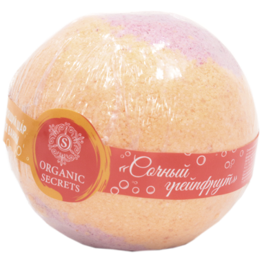 Organic Secret Шар 280гр бурлящий для ванн Сочный грейпфрут — Makeup market