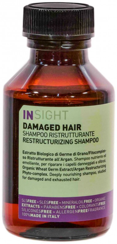 Insight Шампунь для восстановления поврежденных волос 100 мл — Makeup market