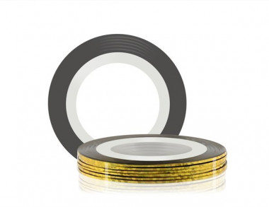 RuNail Самоклеющаяся лента для дизайна ногтей золото 20 м — Makeup market