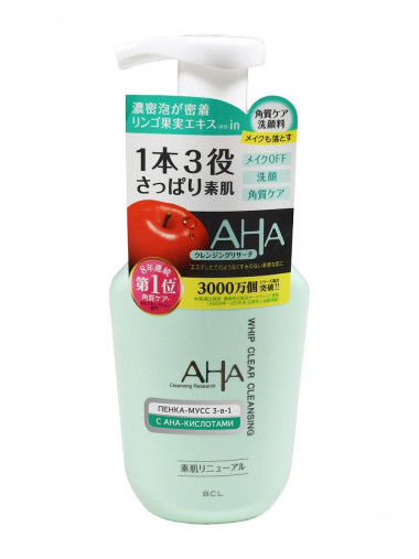 Meishoku AHA Basic Пенка-мусс для умывания с фруктовыми кислотами 150 мл — Makeup market