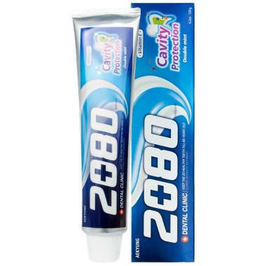 KeraSys Зубная паста 2080 натуральная мята с фтором и витамином Е 120 гр — Makeup market