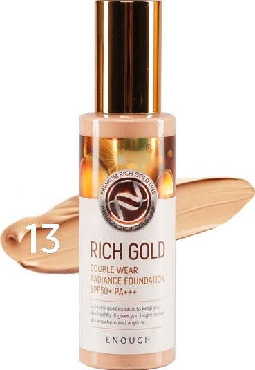 Enough Крем тональный с золотом Rich gold double wear radiance foundation #13 100 мл — Makeup market