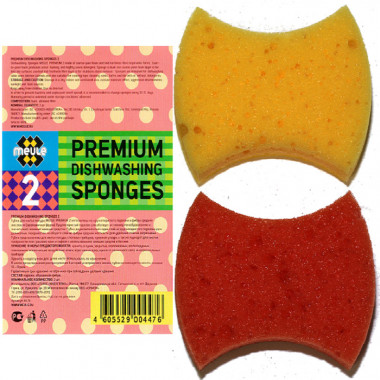 Meule Sponge for washing dishes Губки для мытья посуды профильные 2 шт — Makeup market