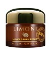 Limoni 24K Gold Snail repair rich cream Крем для лица с золотом и экстрактом слизи улитки 50 мл фото 2 — Makeup market