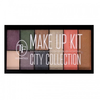 ТРИУМФ TF Набор для макияжа City Collection тени румяна хайлайтер пудра — Makeup market