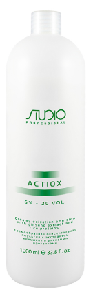 Kapous Studio Professional Кремообразная окислительная эмульсия 6% ActiOx с экстрактом женьшеня и рисовыми протеинами 1000мл — Makeup market