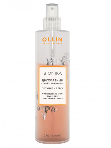 Ollin BioNika Спрей-кондиционер Питание и блеск 250 мл — Makeup market