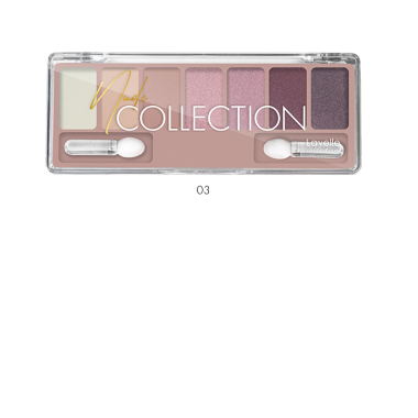 LavelleCollection Палетка 7 цветов теней Nude collection 03 розово-лиловый нюд ES-30-03 — Makeup market