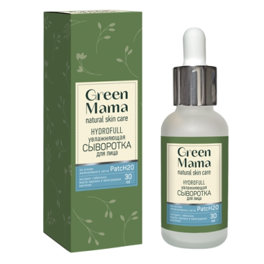 Green Mama Сыворотка увлажняющая для лица hyddrofull на основе молекулярного патча 30 мл — Makeup market