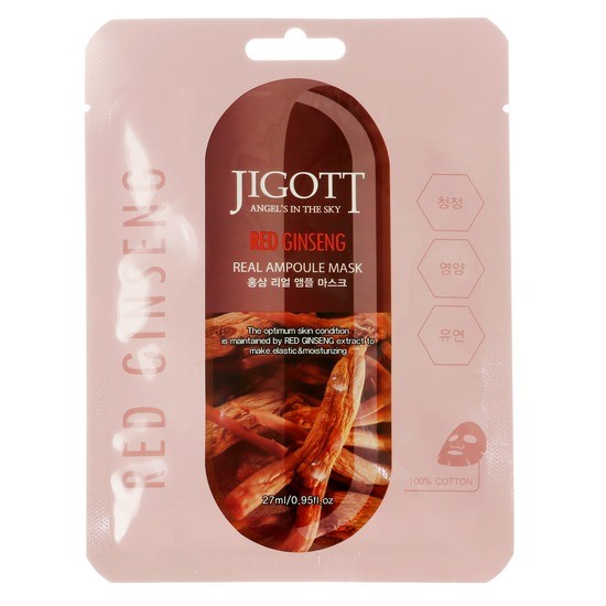 Jigott Ампульная маска с экстрактом красного женьшеня 27 мл фото 1 — Makeup market