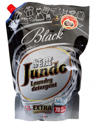 Jundo Black Концентрированный гель для стирки Черного белья 78 стирок Запасной блок 1200 мл — Makeup market