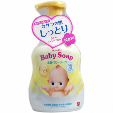 Cow Skinlife Детское молочное увлажняющее мыло-пенка для тела Kewpie помпа 400 мл — Makeup market