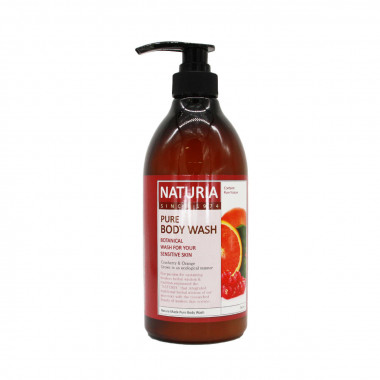 Naturia Гель для душа Клюква Апельсин Pure body wash Cranberry &amp; Orange 750 мл — Makeup market