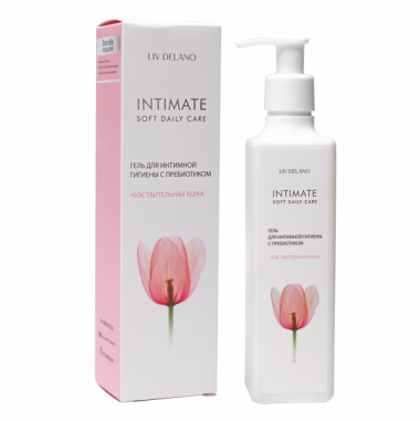 Liv Delano Intimate Гель для интимной гигиены Чувствительная кожа с пребиотиком 230 мл — Makeup market