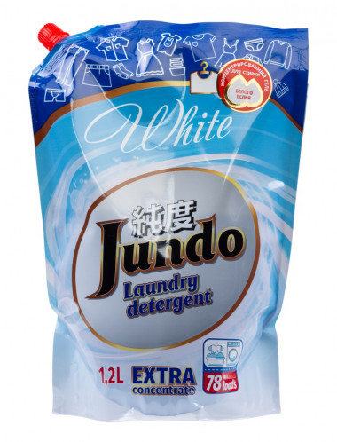 Jundo White Концентрированный гель для стирки Белого белья 78 стирок Запасной блок 1200 мл — Makeup market