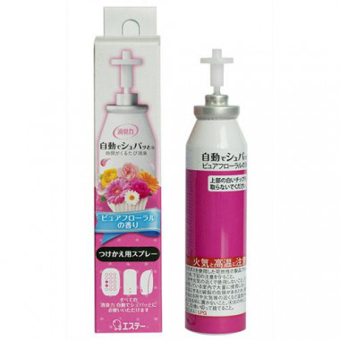 Shupatto Shoushuu plug Освежитель воздуха автоматический с цветочным ароматом 39 мл запасной блок — Makeup market
