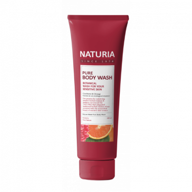 Naturia Гель для душа Клюква Апельсин Pure body wash Cranberry&amp; Orange 100 мл — Makeup market