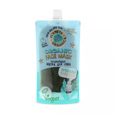 Planeta Organica Skin Super Food Маска для лица Увлажняющая Spirulina&amp;basil seeds 100 мл — Makeup market