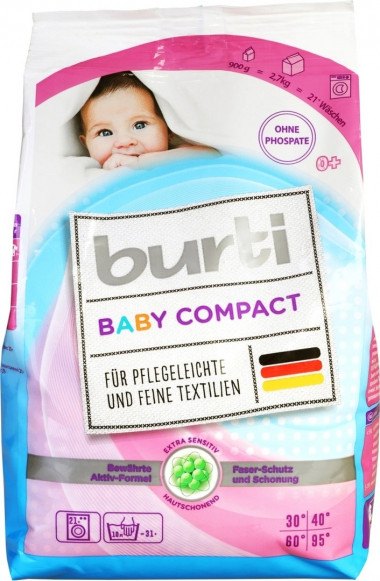 Burti Концентрированный стиральный порошок Burti Compact Baby для детского белья — Makeup market