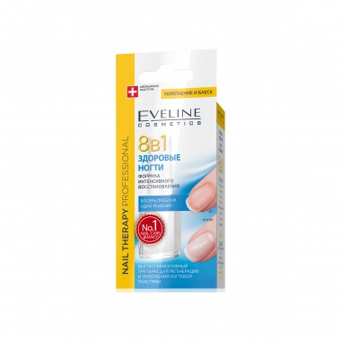 Eveline Здоровые ногти 8 в 1 укрепление и блеск 12 мл — Makeup market
