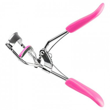 Irisk Зажим для завивки ресниц Evabond с пластиковыми ручками 02 розовый — Makeup market