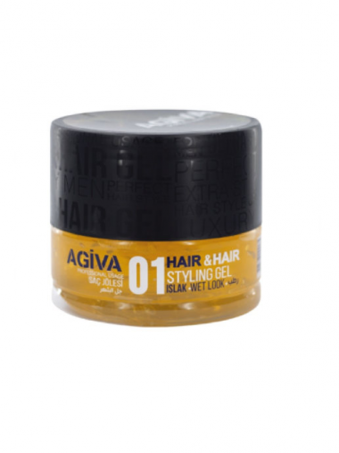 Agiva  Hair Gel 01 Wet Look Гель для волос мокрая прическа 200 мл — Makeup market