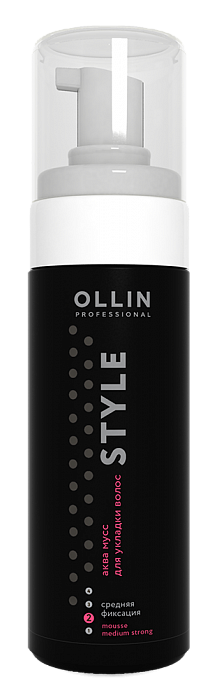 Ollin STYLE Аква мусс для укладки средней фиксации 150мл — Makeup market