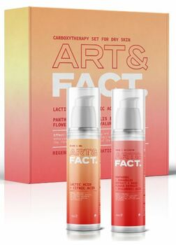 Art&amp;Fact Набор гель кислородный 50 мл гель активный 50 мл для сухой кожи лица Carboxytherapy Set for Dry Skin — Makeup market