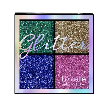 LavelleCollection Тени для век 4 цвета Glitter 03 Карнавал GLI-03 — Makeup market