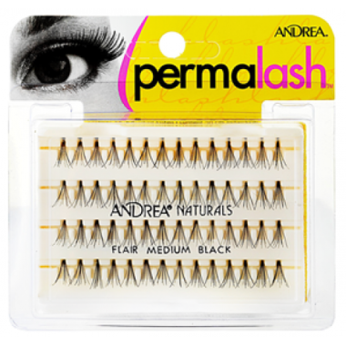 Andrea Perma Lash Naturals Natural Medium Пучки ресниц безузелковые средние чёрные — Makeup market