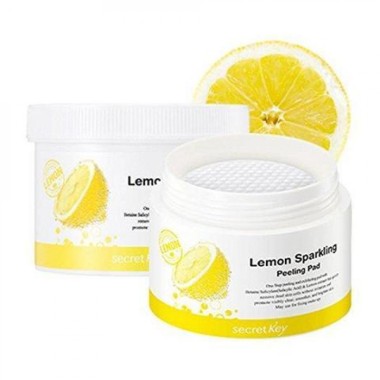 Secret Key Lemon Диски ватные для очищающие Lemon Sparkling Peeling Pad 70 шт — Makeup market