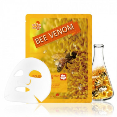 May Island Маска для лица тканевая с пчелиным ядом Real Essence Mask Pack 1 шт — Makeup market