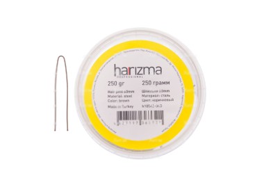 Harizma Шпильки 250гр. коричневые прямые 60мм. h10542-04B — Makeup market