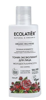 Ecolatier Organic Farm Green Wild Rose для лица Тоник-эксфолиант 150 мл — Makeup market