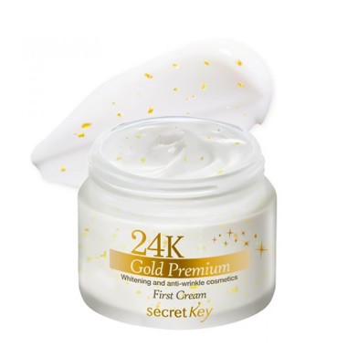 Secret Key Gold Premium Крем для лица питательный 24K Gold Premium First Cream 50 гр — Makeup market