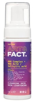 Art&amp;Fact Пенка для лица с AHA-кислот и с BHA кислотой AHA Complex BHA Acid Salicylic acid 150 ml — Makeup market