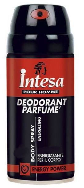 Intesa парфюмированный спрей-дезодорант для мужчин Energy power 150 мл — Makeup market