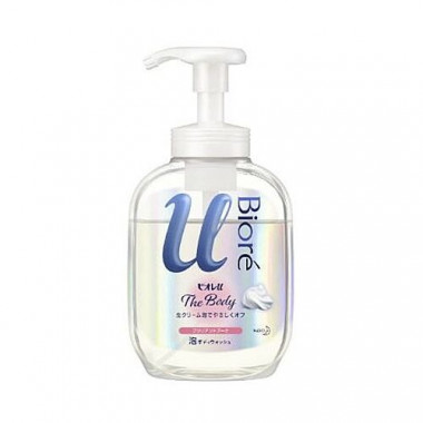 KAO Мыло-пенка для душа с букетным ароматом Biore u foaming body wash pure savon 540 мл — Makeup market