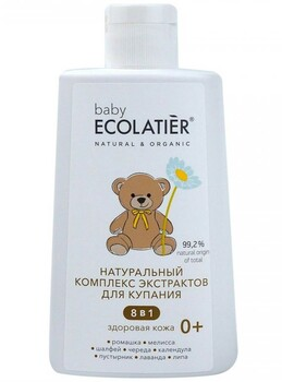 Ecolab Ecolatier Baby 0+ Для купания детей Натуральный комплекс экстрактов 8в1 Здоровая кожа 250 мл — Makeup market
