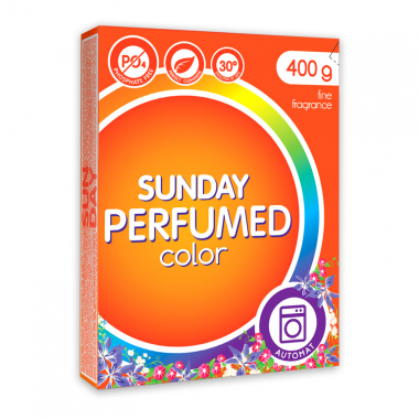 Сонца Порошок Sunday автомат 400 г для цветного белья парфюмированный — Makeup market
