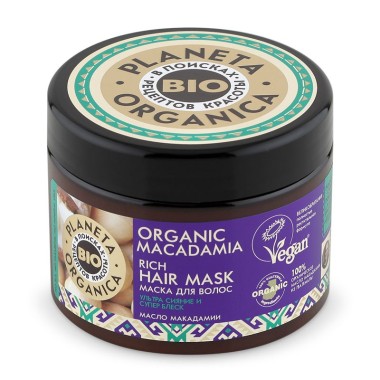 Planeta Organica Organic Macadamia Маска для волос густая 300 мл — Makeup market