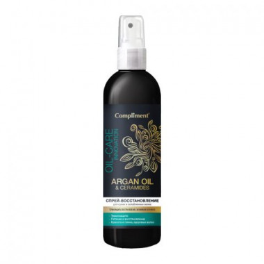 Compliment Argan Oil &amp; Ceramides Спрей-восстановление для сухих и ослабленных волос 200 мл — Makeup market